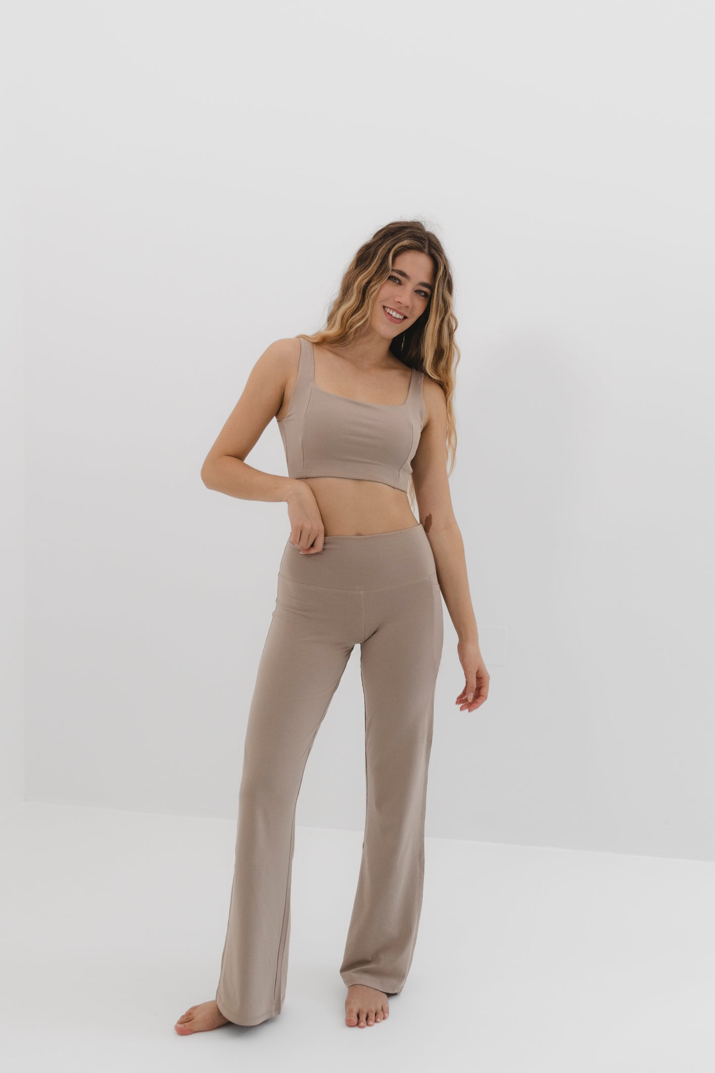Bra Fit Athletic Crop Top Clay