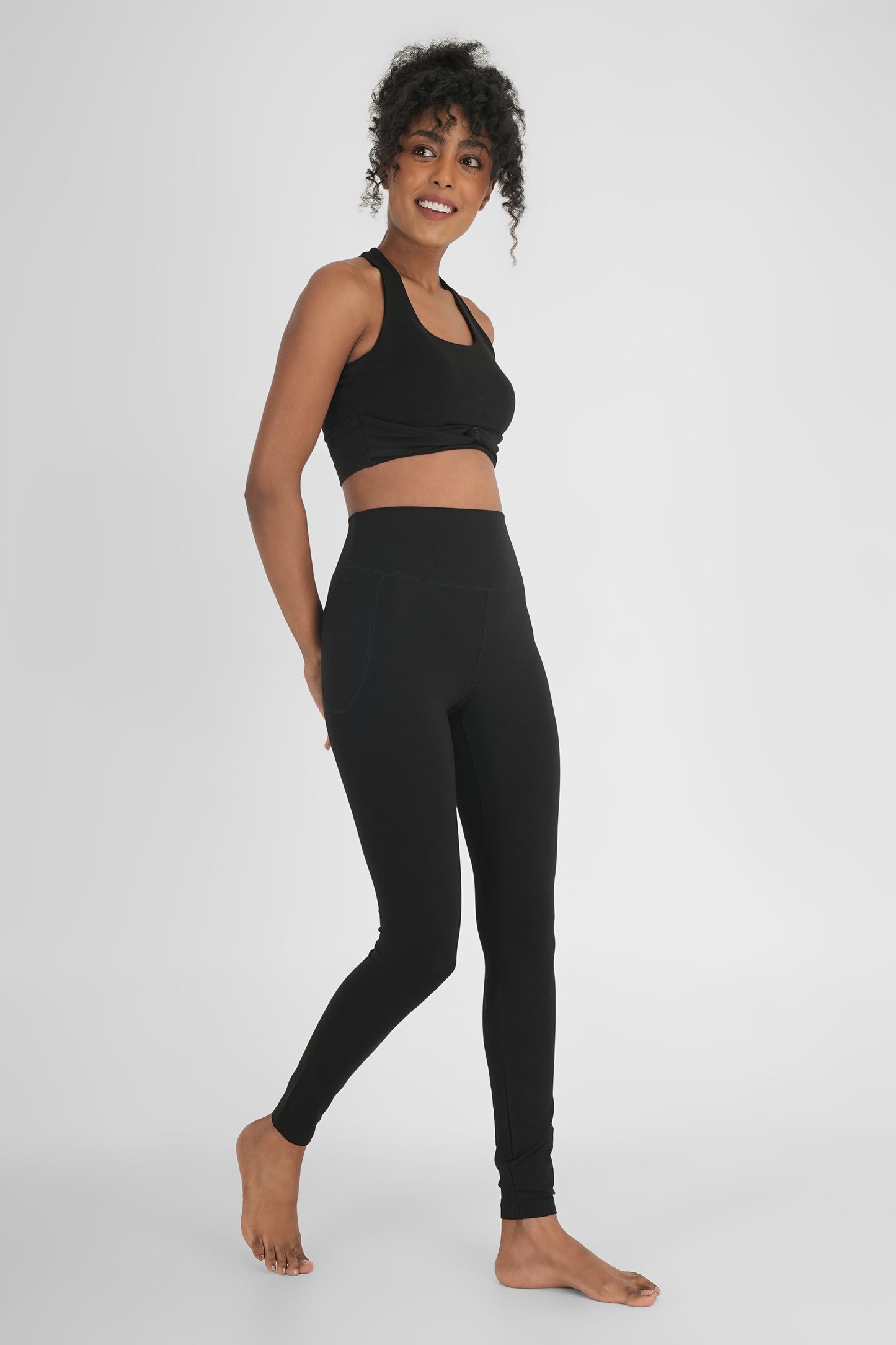 Perfect Fit Natural Fabric Legging Black