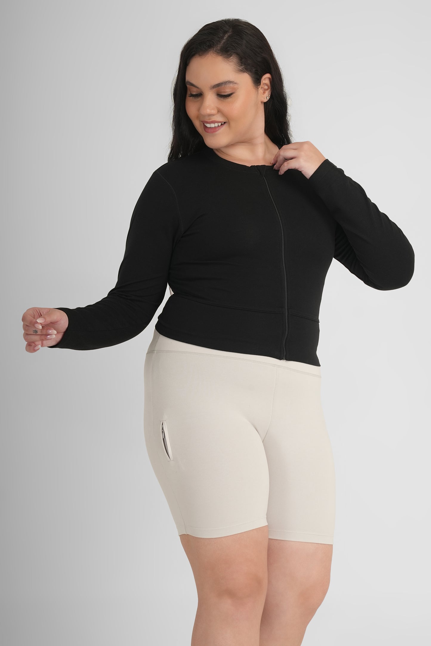 High Stretch Snug Fit Jacket Black