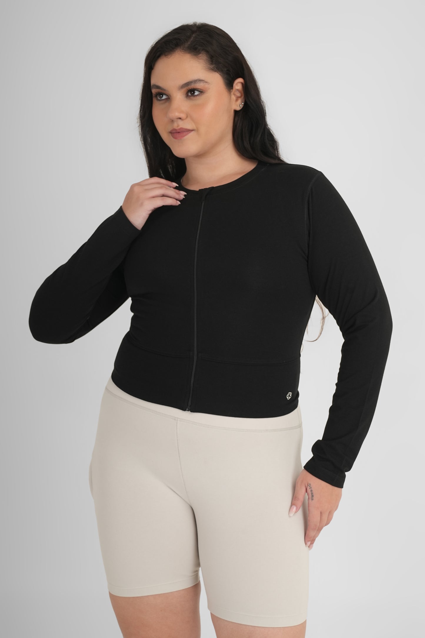 High Stretch Snug Fit Jacket Black