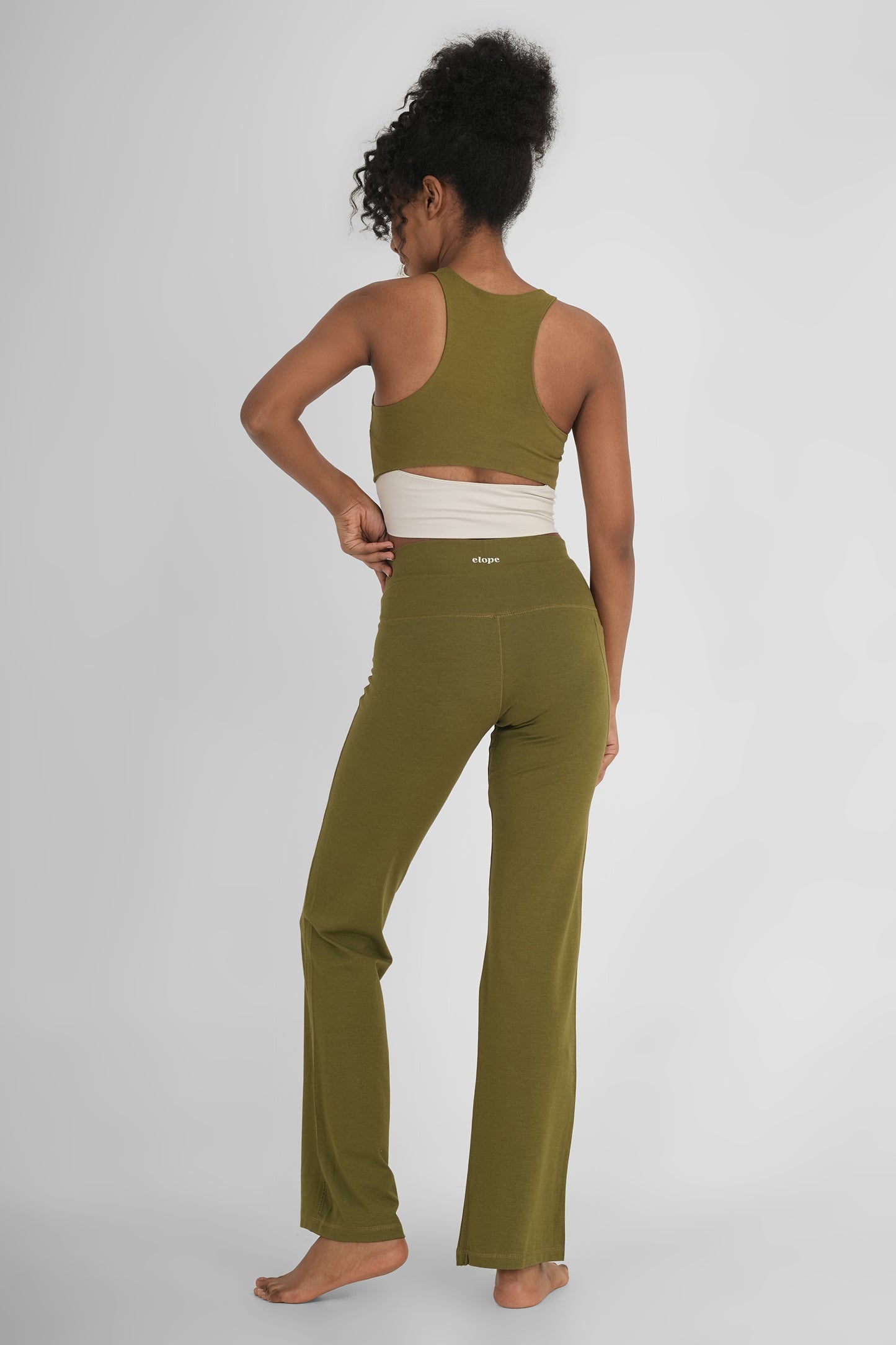 Snug Fit Athletic Sports Tank Kelp