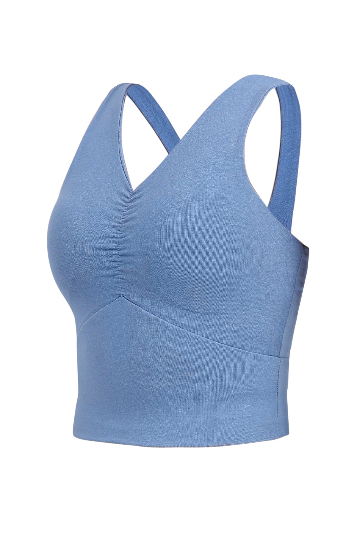 Snug Fit Athletic Bra Tank Ocean Blue