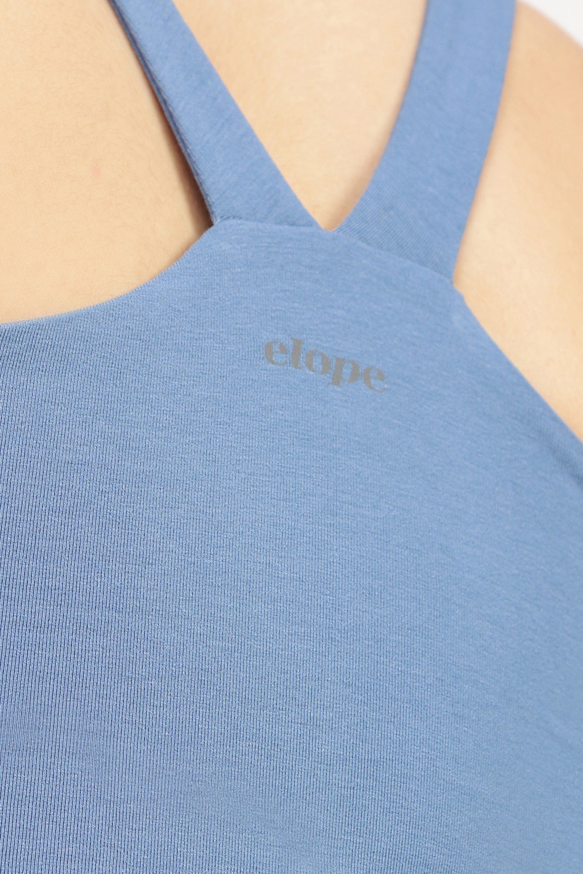 Snug Fit Athletic Bra Tank Ocean Blue