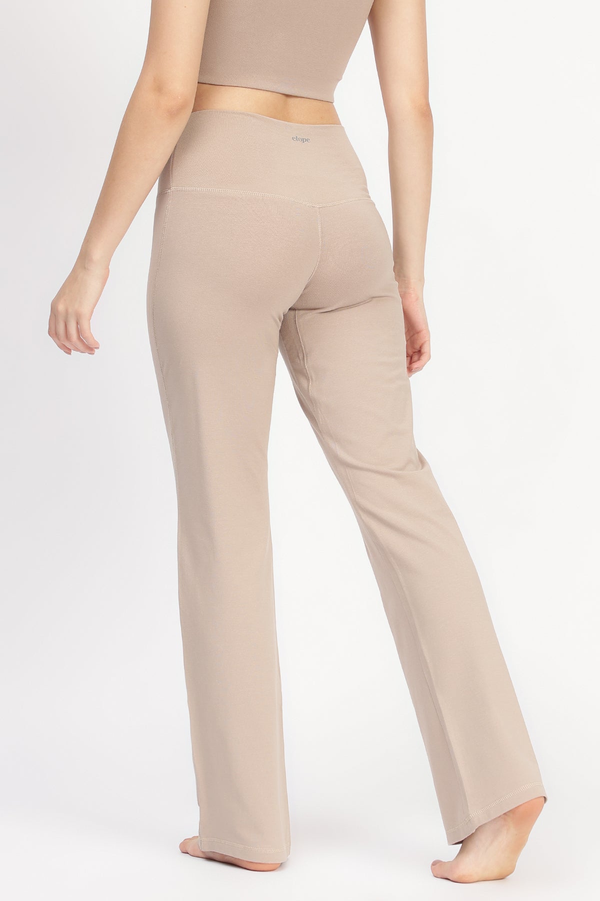 Flattering Flare Soft Yoga Pants Clay