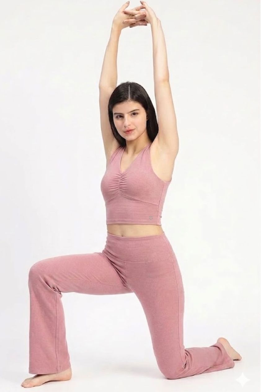 Hannah Pink flare Modal Co-ord Set