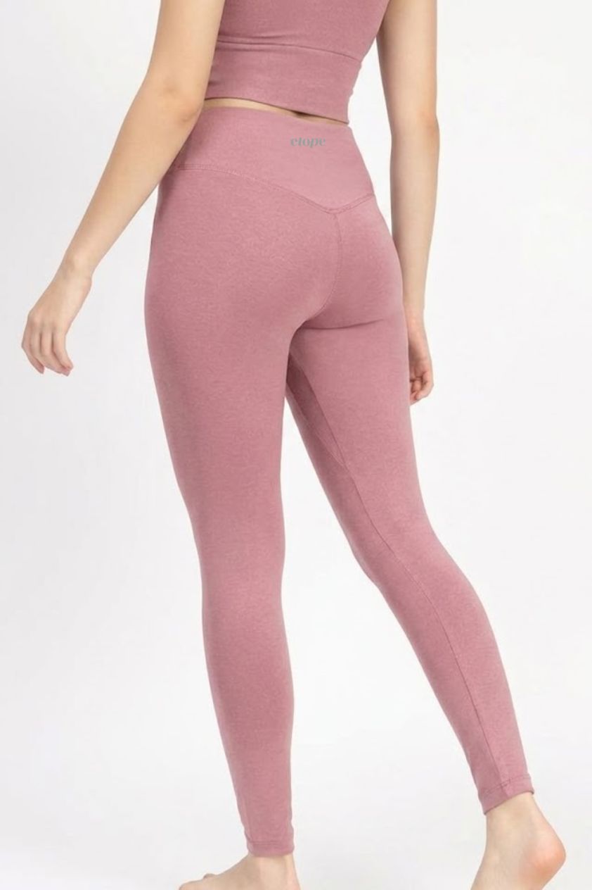 Schmeichelnde Yoga-Hose aus Bio-Baumwolle und Modal mit ausgestelltem Bein