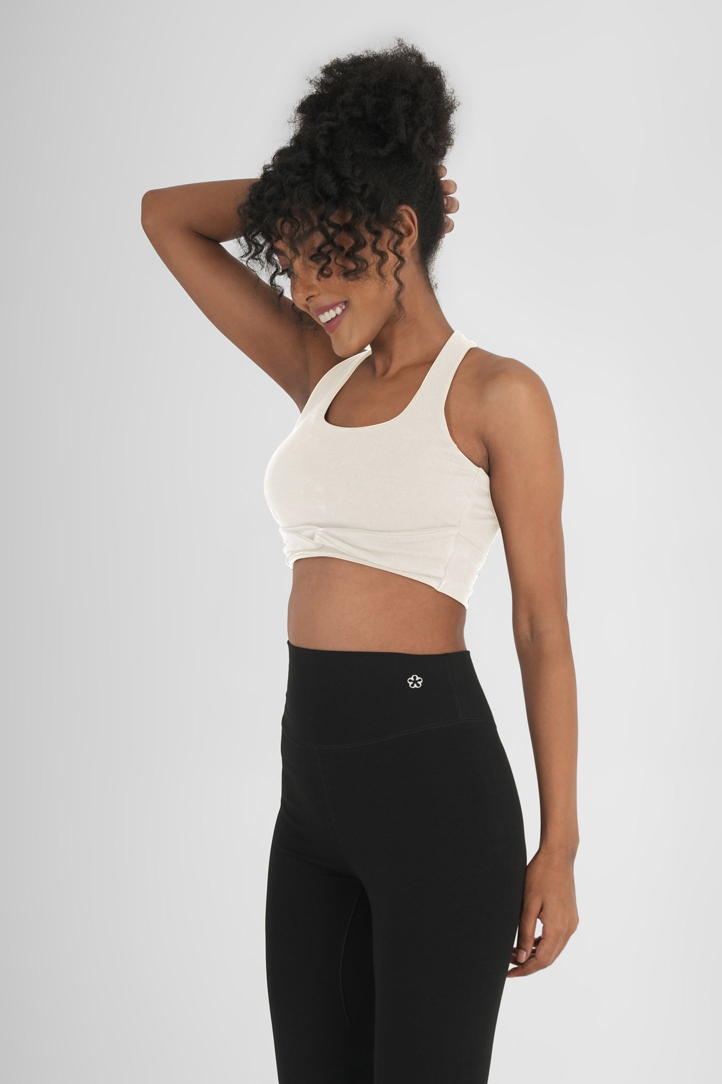 Cross Back Organic Cotton Modal Padded Sports Bra