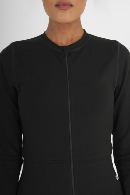 High Stretch Snug Fit Jacket Black