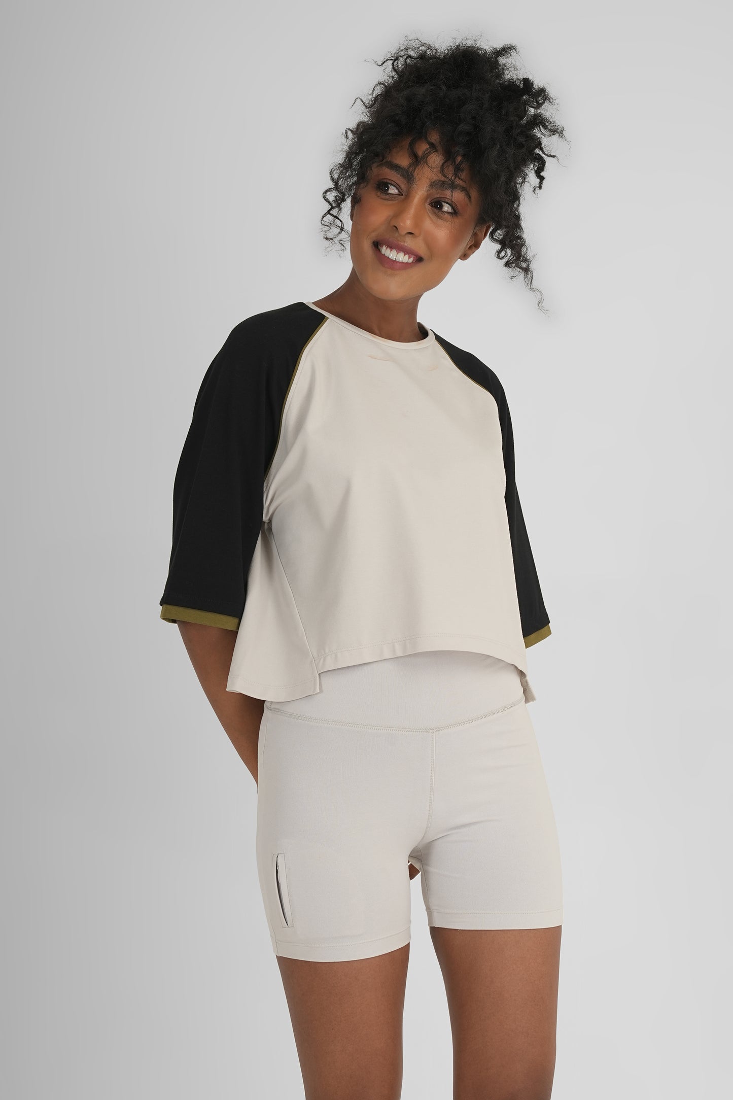 Boxy Fit After Workout Tshirt Unbleached Cotton