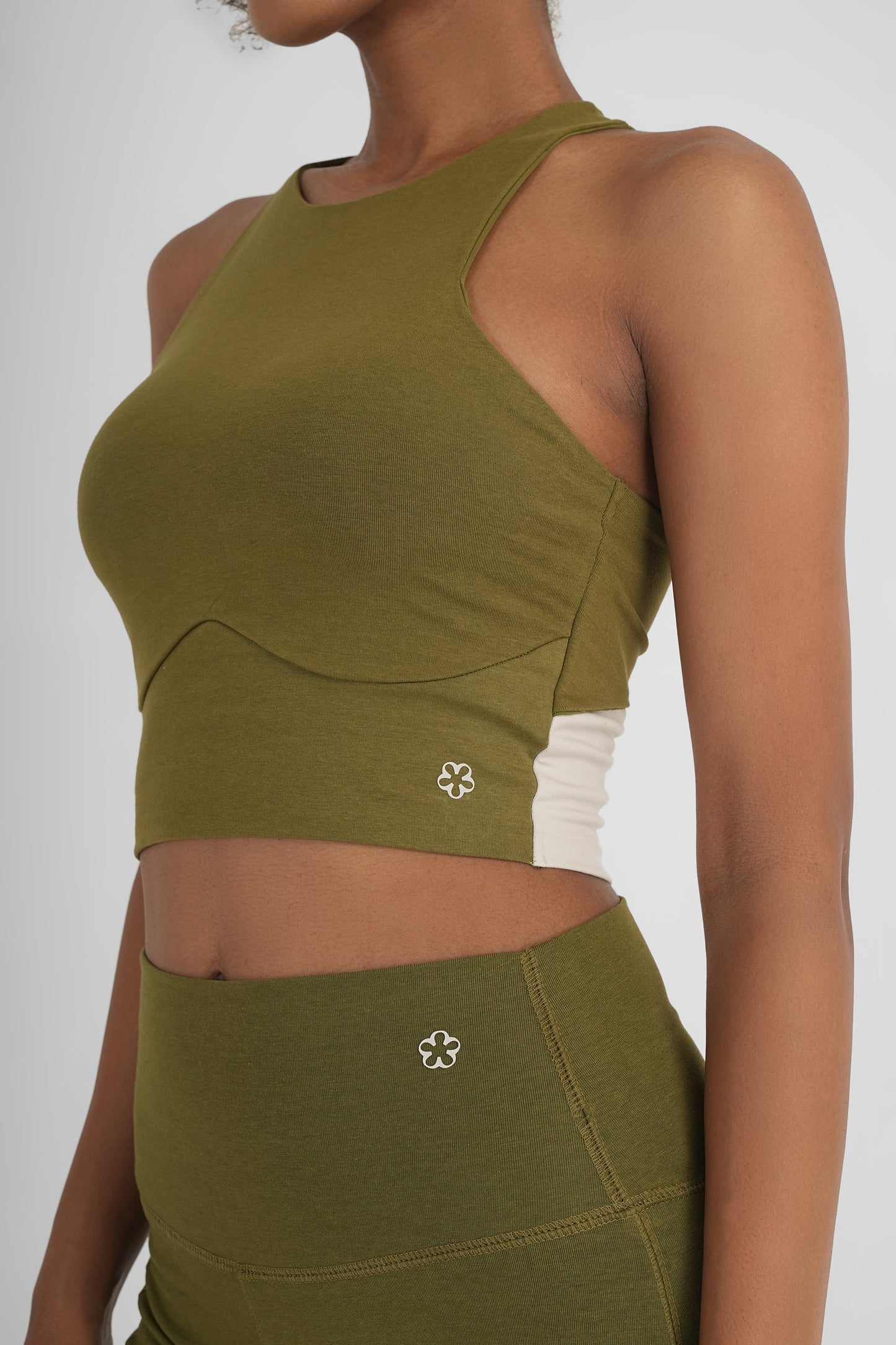 Flattering Flare Soft Yoga Pants Kelp