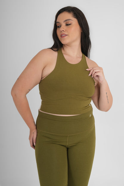 Snug Fit Organic Cotton Modal Padded Tank
